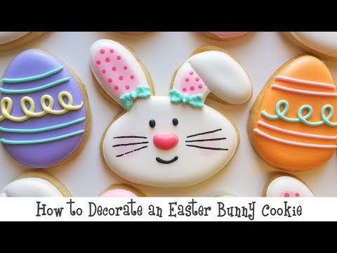 How to Decorate an Easter Bunny Cookie