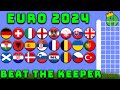 Euro 2024 beat the keeper marble race tournament  marble race king