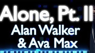 Piano android cover - alan walker & ava max alone pt.II easy piano reff screenshot 3