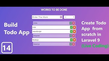 (14) Build Todo App in Laravel | Create Todo App in Laravel from Scratch