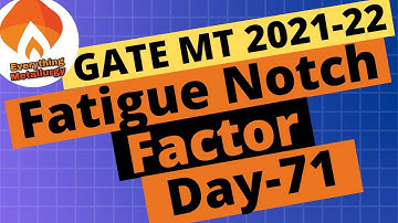 UPDATE FOR LIVE BATCH | Fatigue Notch Factor | Day71 #100days100concepts | GateMT2021 videos & tests