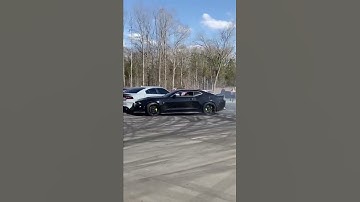 Camaro doing donuts gone wrong🤯 #shorts