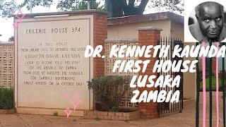 Kenneth Kaunda the first Republican president. First House in Chilenje, Lusaka, Zambia