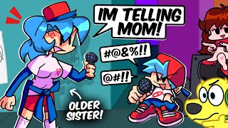 Friday Night Funkin But Bf Has A Big Sister... Fnf Mods