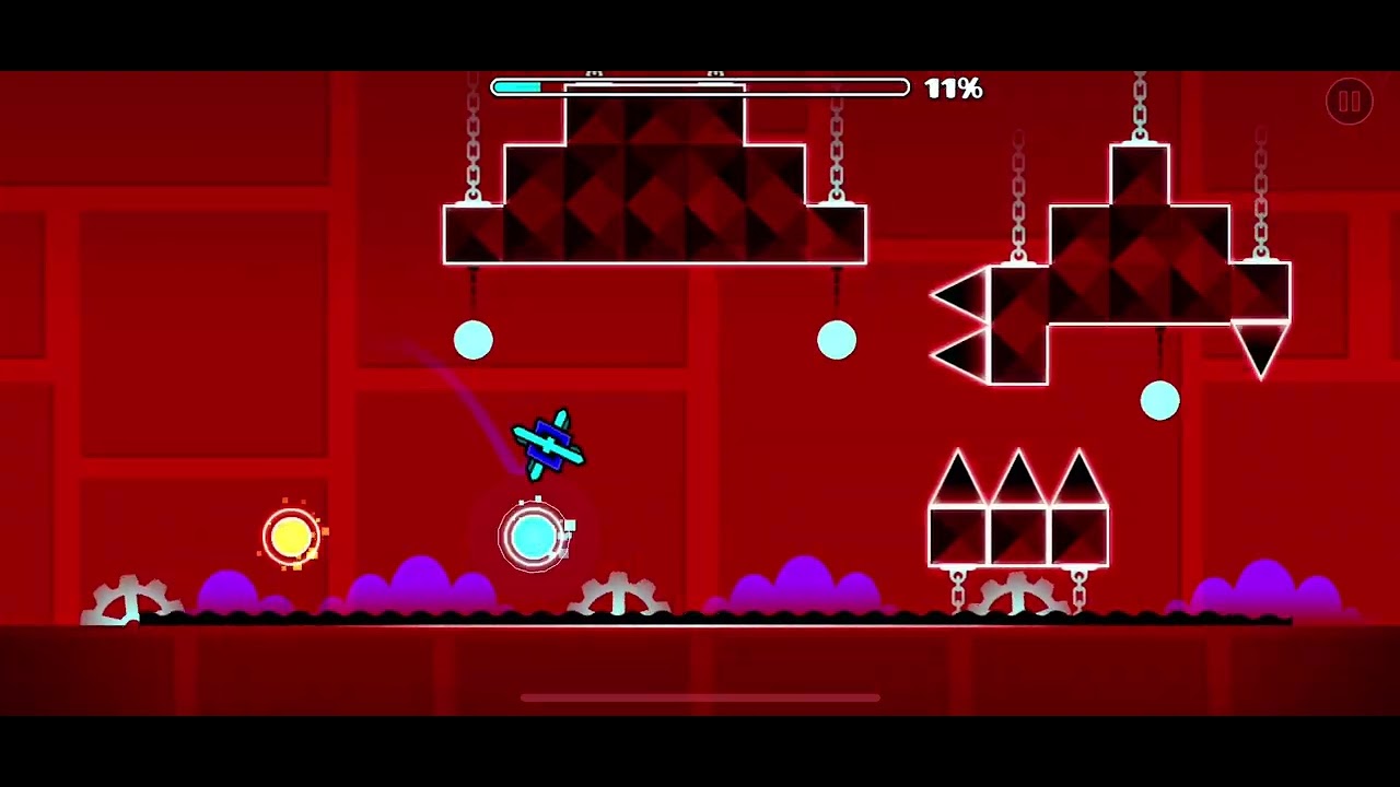 Trying to beat every stage in geometry dash one attempt - YouTube