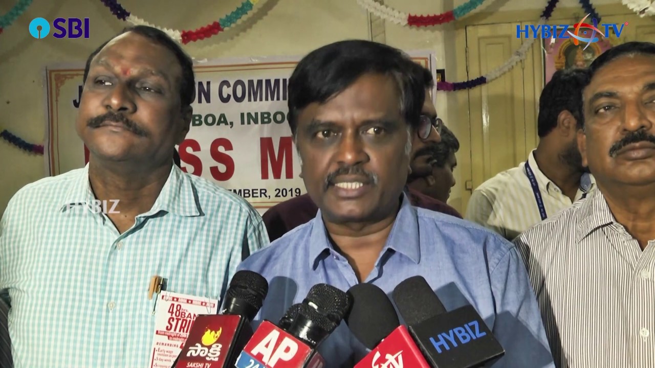 newspaper mockup Sai Prasad, President SBI Officers Hyderabad Circle | 48 Hrs All India Bank Strike