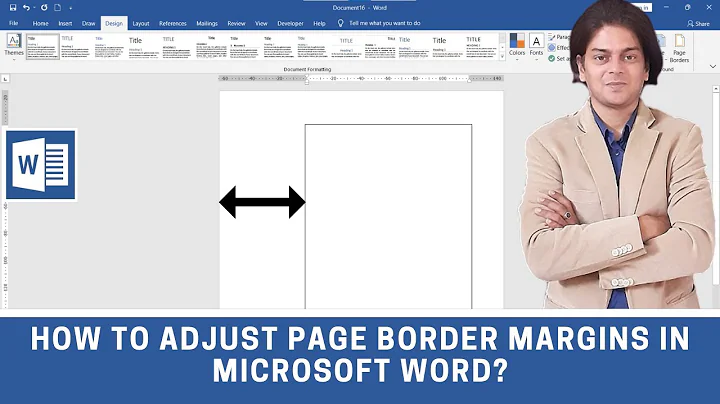 how to adjust page border margins in word?