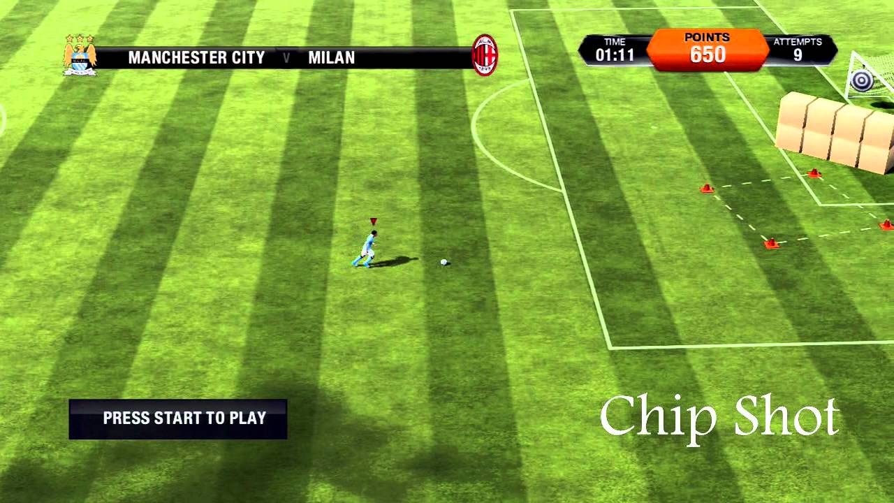 FIFA 13 Demo Skill Games Part 2 (Dribbling, Crossing, Chip Shot, Lob Passes)