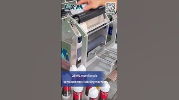 Semi auto label applicator丨Manual sticker labeling machine for round bottle