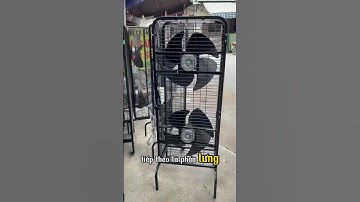 Quạt cho nhà hàng, quạt chế từ mô tô cục nóng điều hòa #quatdieuhoa #vuquat