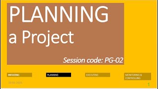 PLANNING Process Group in Project Management