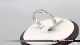 14K White Gold Womens Diamond Eternity Ring Band