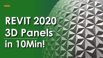 Revit 2020 - Geometric Adaptive Curtain Panels - Revit Massing Tutorial