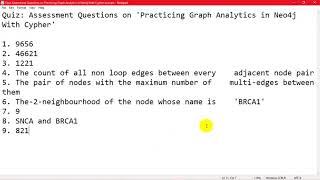 Graph Analytics for Big Data || Week 1-5 || Quiz Solution || Big Data ||