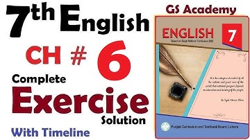 Exercise Solution Complete,Lesson 6, POLLUTION,class 7 english, 7th english, ptb, , gs academy