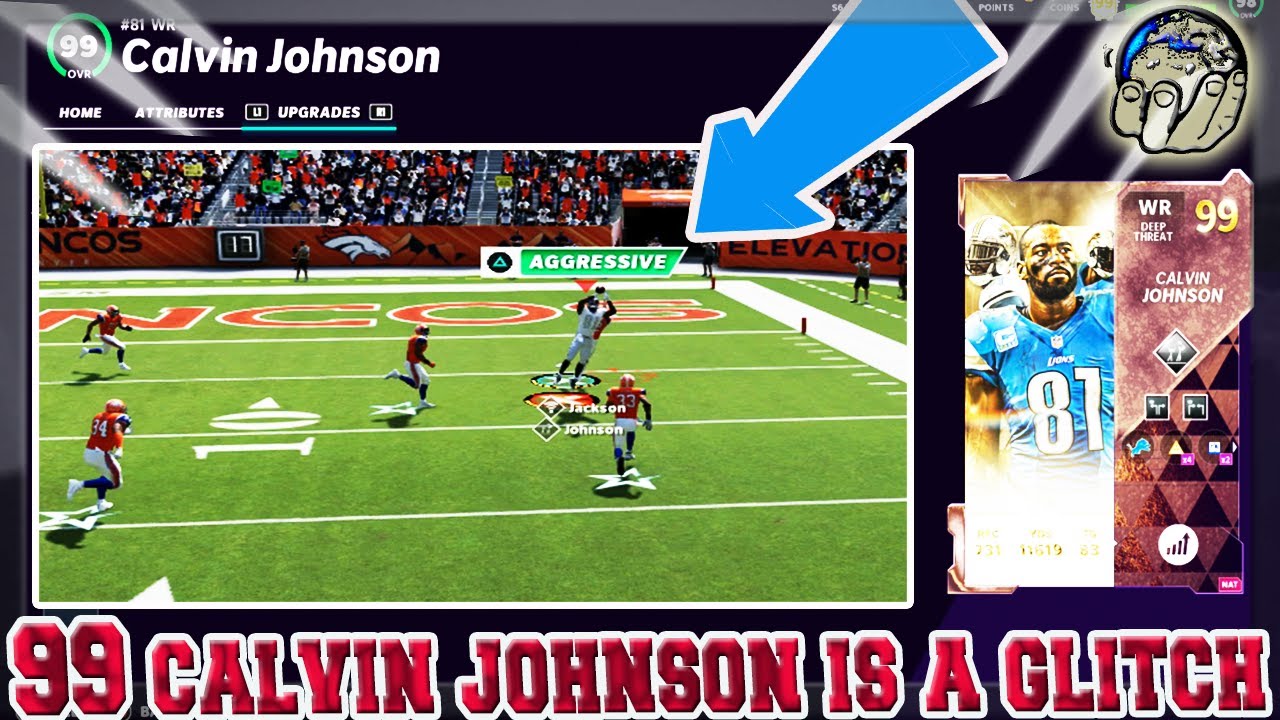 99 CALVIN JOHNSON IS A GLITCH! DUDE MOSSED THIS DUDE AND HE RAGED QUIT! Madden 21 Ultimate Team