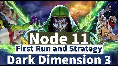 Dark Dimension 3: Node 11 - First Run Attempt | DD3 Playthrough | Marvel Strike Force - Free to Play