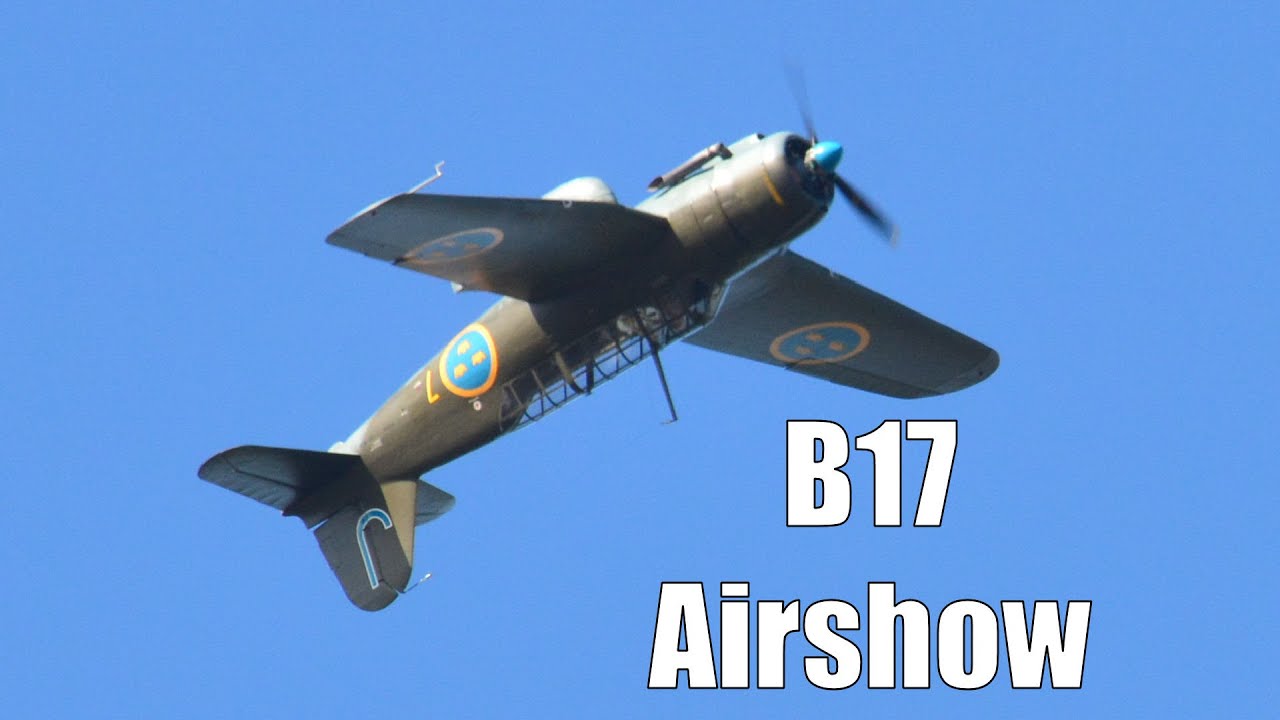 B17A Airshow Highlights - Saab's WW II Era Bomber - SweAF 2024
