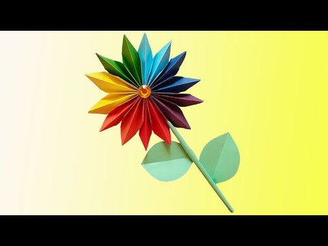 Цветик семицветик из бумаги оригами
