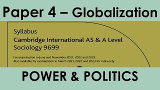 28.#composite Paper#4 Globalization, Power & politics| |A Level-Sociology| (9699)- Live Class