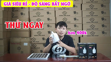 Đèn năng lượng mặt trời trong nhà 100w giá siêu rẻ, độ sáng bất ngờ