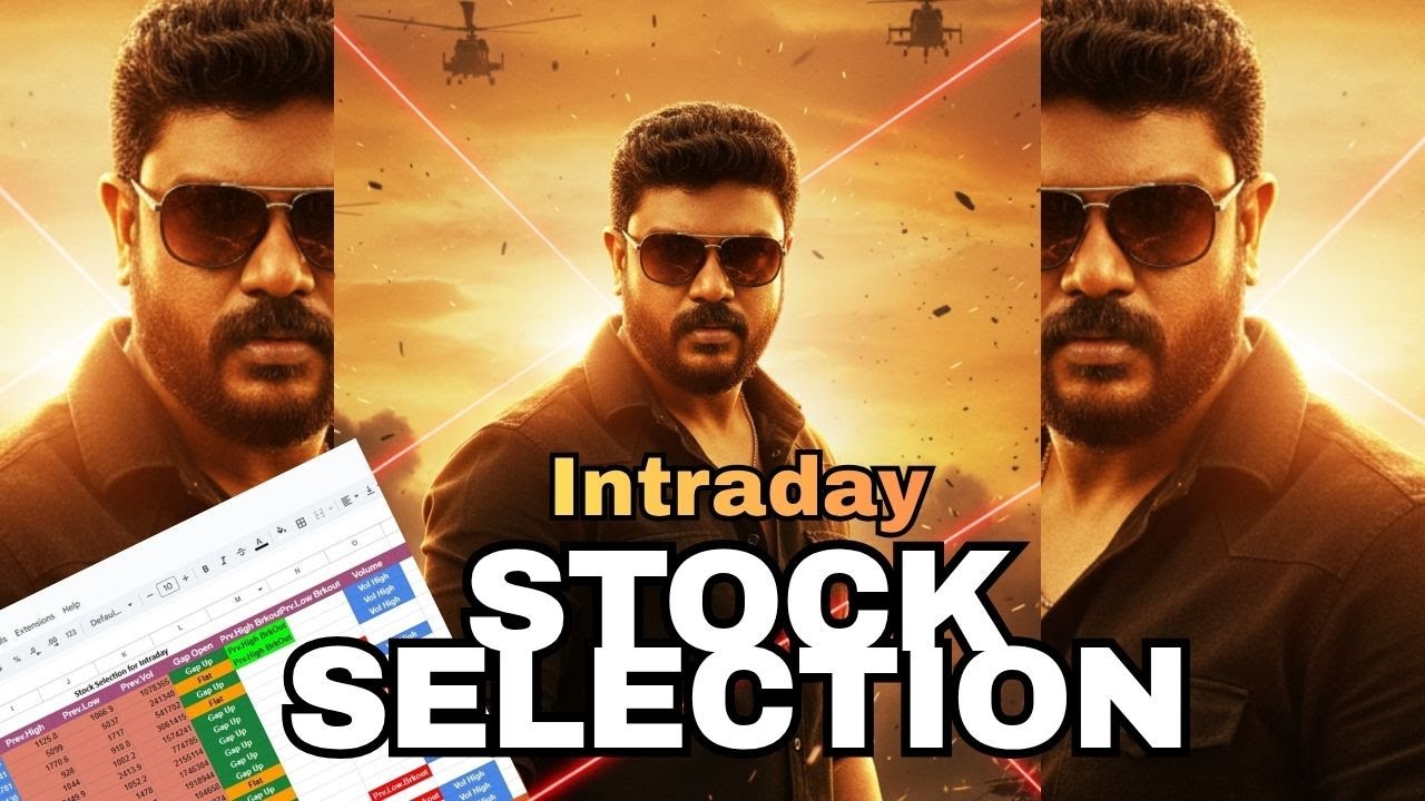 Intraday Breakout Strategy! 🚀 Previous Day High/Low With Volume | Auto Google Sheet Scanner (Tamil)