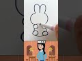 Learn how to draw the cutest bunny ever — step by step!Start with the letter 'm' for the head