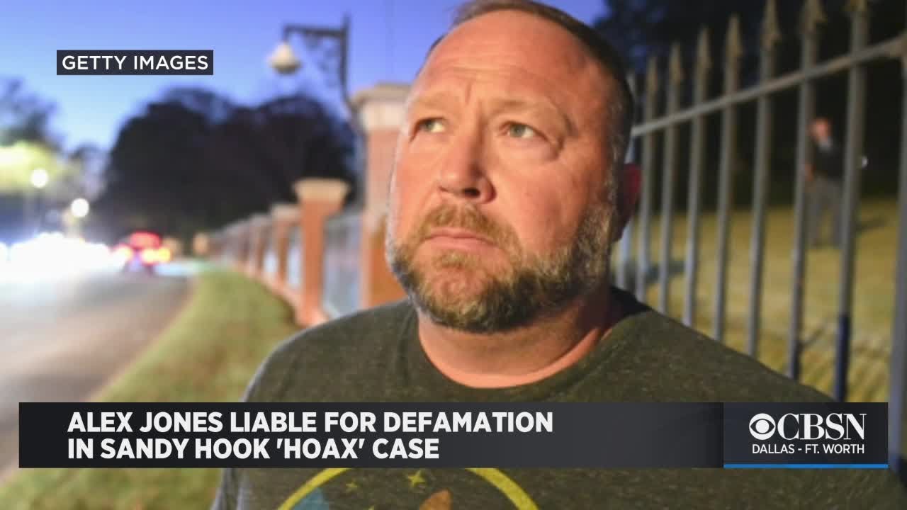 Alex Jones found liable for defamation in Sandy Hook 'hoax' case