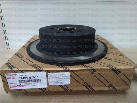 Диск тормозной задний Toyota Venza 2.7 / 3.5 42431-0T010 / 424310T010 (OEM TOYOTA)