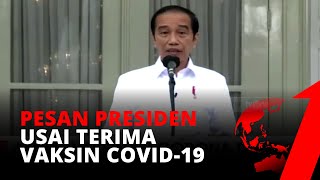 Pidato Presiden Indonesia usai Terima Vaksin Covid-19 | tvOne
