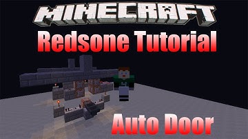 Minecraft Redstone Tutorial: How to Build a Auto Door W/Command Blocks