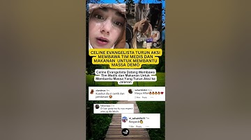 Celine Evangelista turun aksi membawa tim medis dan makanan di lapangan