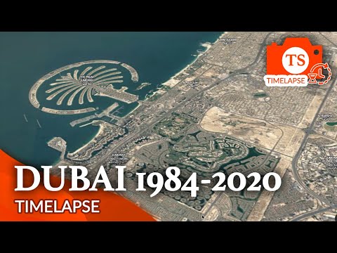 Dubai 1984-2020 Time-Lapse Video - From Google Earth