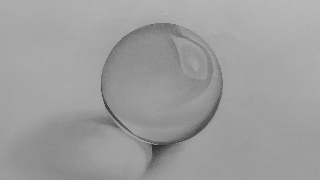 How to Drawing a Realistic Cystall Ball | Realistic Crystal Ball Sketch Tutorial for Beginners