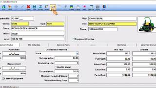 TRIMS Equipment & Property Maintenance - Printing an Equipment/Property Detail Report