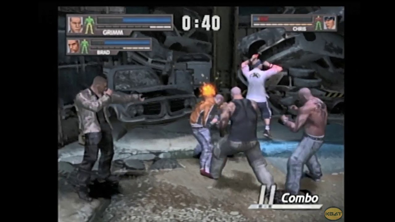 Grimm & Brad Hawk Team Up (Urban Reign PS2)