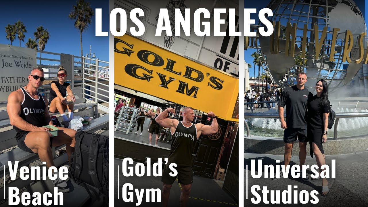 Los Angeles Trip- Universal Studios, Gold's Gym, Venice Beach
