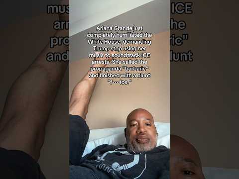 Video Ariana Grande Drops the Hammer: Trump Banned From Using Her Music to Soundtracks ICE Raids.