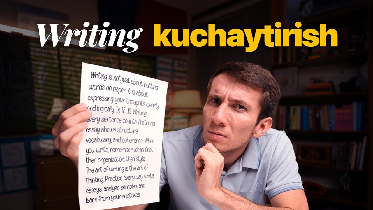 Uyda writing kuchaytirish uchun eng samarali 3 usul | Englify