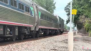 Catching an Amtrak at Fort Edward train station!