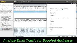 6.8.4 Analyze Email Traffic for Spoofed Addresses (TestOut Lab), only for learning purpose.