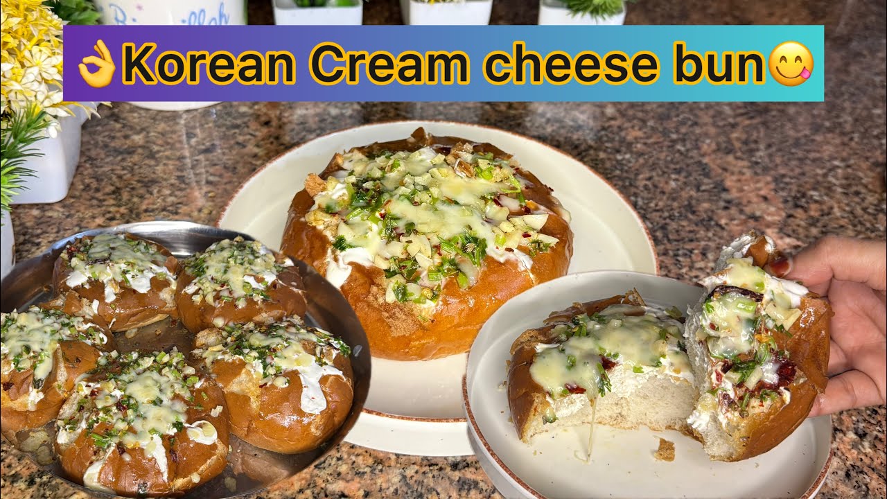 Korean Cream cheese garlic bread recipe without ❌cream cheese |quick & easy watch the full video 👍