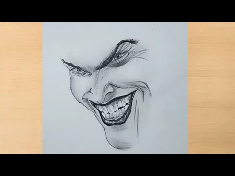 50 Joker Drawing Easy Pencil Sketches Pictures