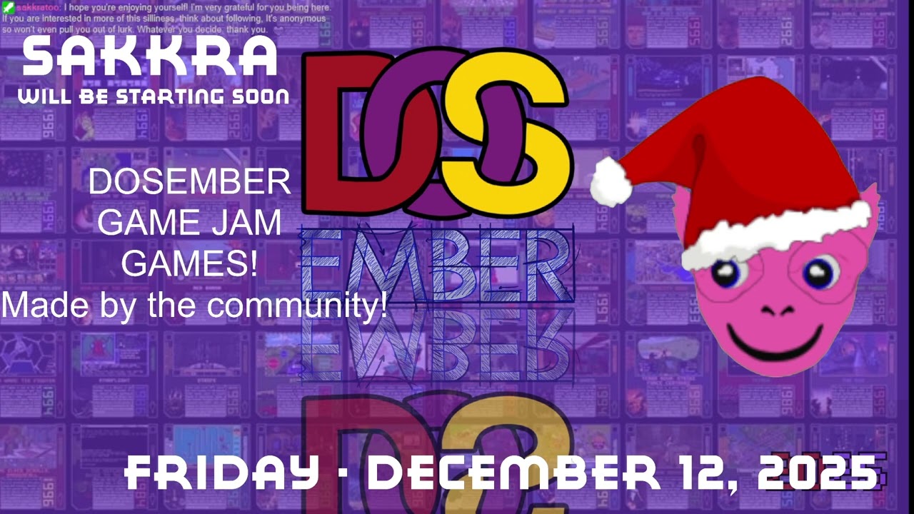 DOSEMBER GAME JAM! NEW DOS GAMES! 