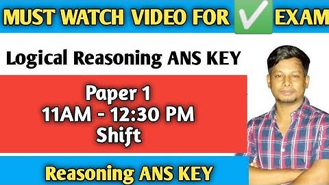 Logical Reasoning Answer key Jenpas ug 2022 Paper 1