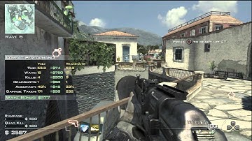 MW3 SpecOps Survival On Piazza Part2 Live Dual Commentary [New Map Pack]