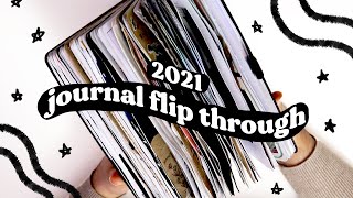 journal flip through 2021 (no talking)