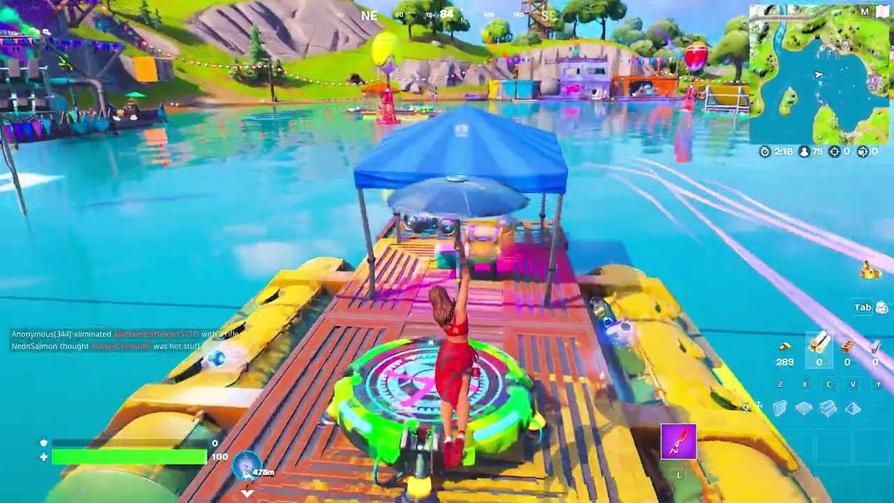 Use a Launch Pad at Loot Lake and at the Rave Cave - EASY METHOD - Fortnite week 14 XP Quests