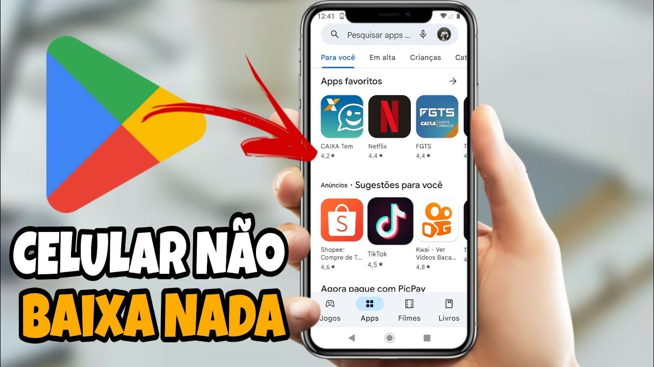 Play store não quer baixar nenhum aplicativo, como resolver - YouTube
