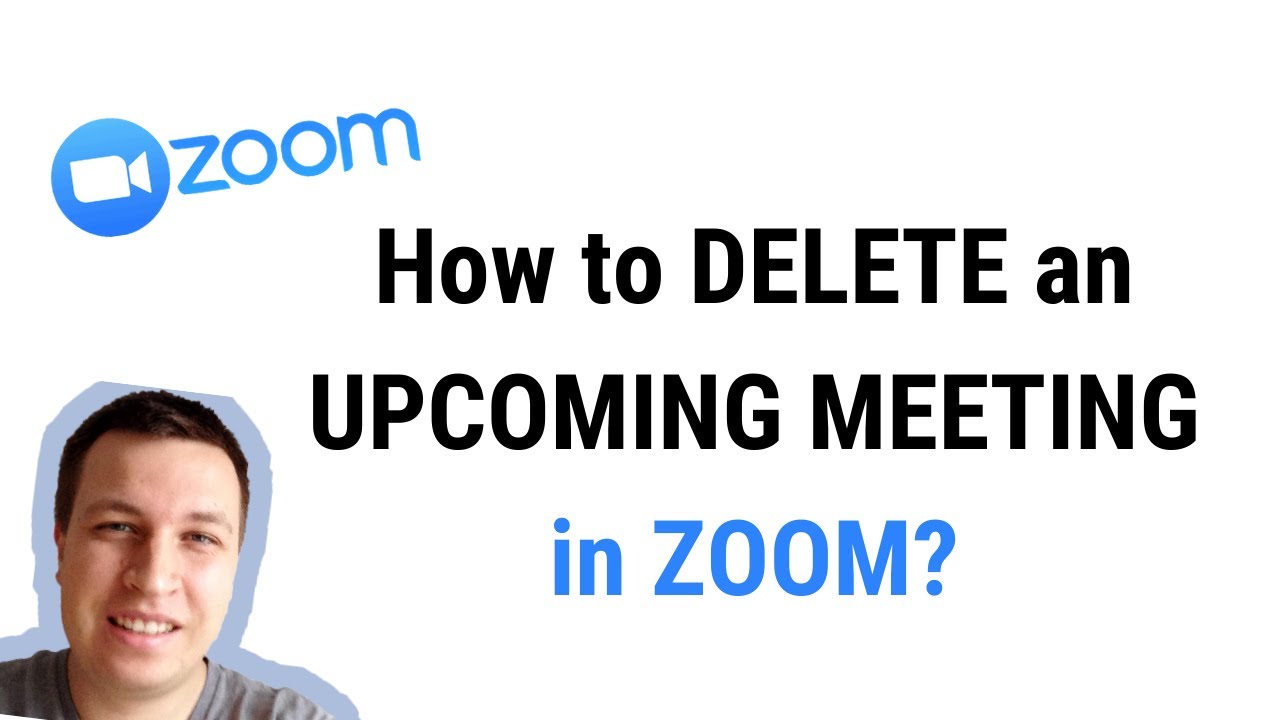 How To DELETE An UPCOMING ZOOM MEETING YouTube